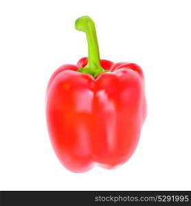 Colored Fresh Sweet Pepper Vector Isolated on White Background. EPS10. Colored Fresh Sweet Pepper Vector Isolated on White Background.