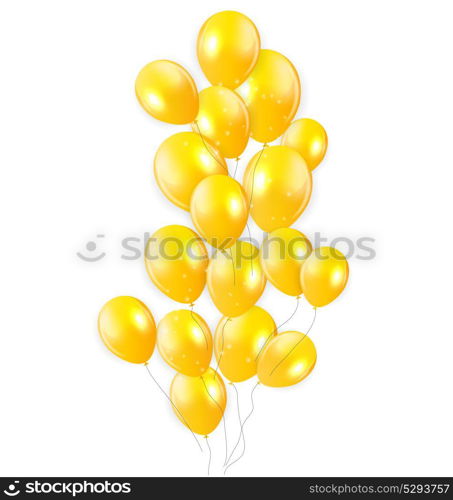 Colored Glossy Balloons Background Vector Illustration EPS. Glossy Balloons Background Vector Illustration