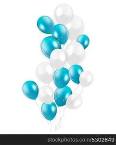 Colored Isolated Balloons Background, Vector Illustration. EPS10. Colored Balloons Background, Vector Illustration.