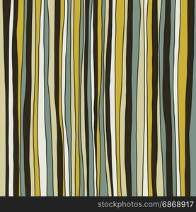 Colored line stripes. Vector yellow striped background