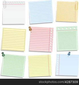 Colored Notebook Paper