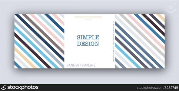 Colored parallel lines. The idea for the design of title pages, covers, books, brochures, leaflets, posters, booklets. Template for interior and decoration ideas. Simple style