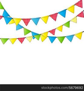 Colored Party Flag Background Vector Illustration. EPS10