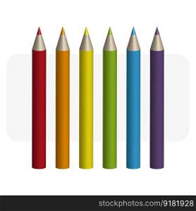 Colored pencils. A set of colored pencils. Vector illustration. EPS 10.. Colored pencils. A set of colored pencils. Vector illustration.