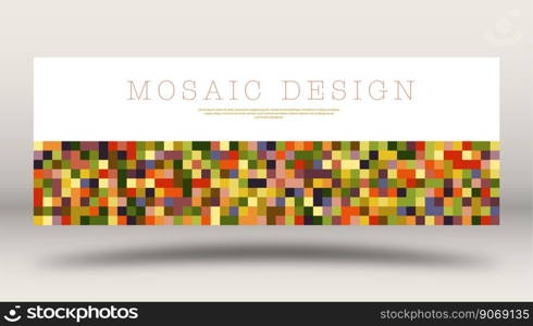 Colored pixels. Template for background, cover, screensaver, website and creative idea. Layout for interior ideas, corporate style and decorative creativity
