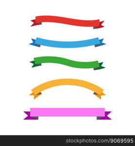 colored ribbons for promotion design. Design element. Vector illustration. EPS 10.. colored ribbons for promotion design. Design element. Vector illustration.