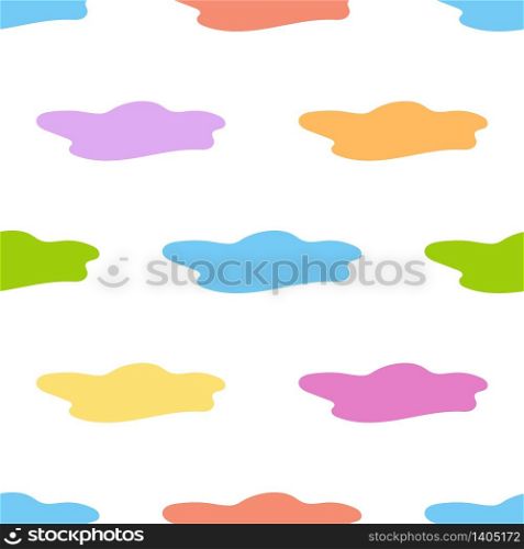 Colored seamless pattern. Simple flat vector illustration isolated on white background. Design wallpaper, fabric, wrapping paper, covers, websites.