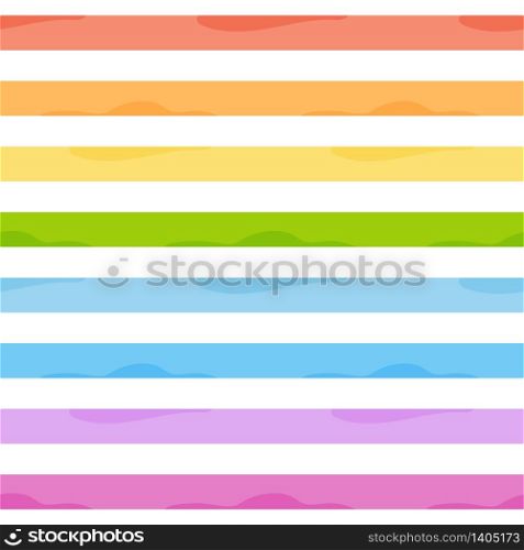 Colored seamless pattern. Simple flat vector illustration isolated on white background. Design wallpaper, fabric, wrapping paper, covers, websites.