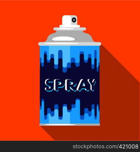 Colored spray icon. Flat illustration of colored spray vector icon for web. Colored spray icon, flat style