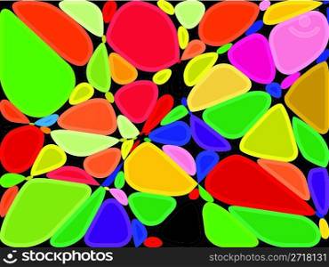 colored stones background, abstract vector art illustration