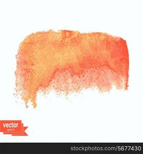 Colored watercolor blotch. Vector illustration. Watercolor design element.