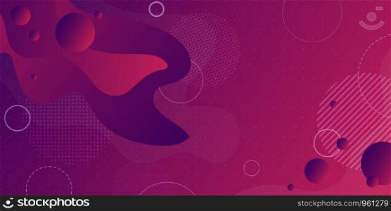 Colorful abstract background and gradation using minimal geometry and wave shape as an element.