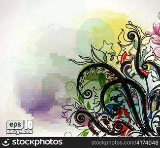 colorful abstract background vector illustration