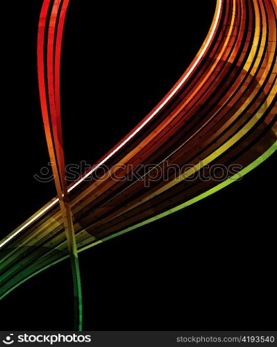 colorful abstract background with waves vector illustration