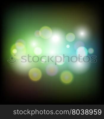Colorful abstract bokeh light background, stock vector