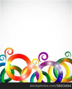 Colorful Abstract Bright Background Vector Illustration. EPS10