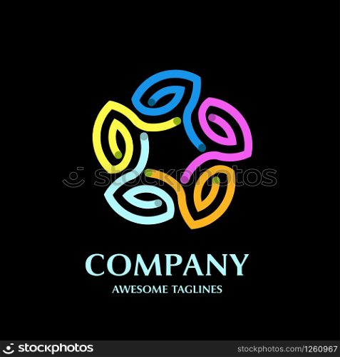 Colorful Abstract Circle logo design. Spiral logo design. Vector abstract circle Spiral logo design Vector. colorful abstract swirly illustration. Abstract logo Design.