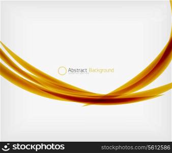 Colorful abstract flowing elegant lines design template with copy space
