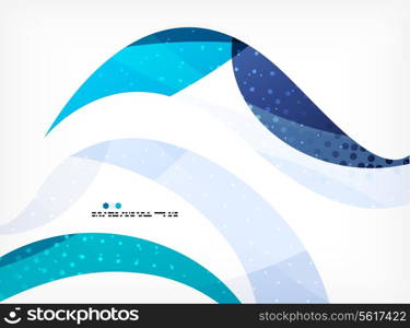 Colorful abstract flowing shapes with dotted texture on grey background