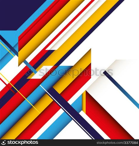 Colorful abstract graphic with elegant shapes