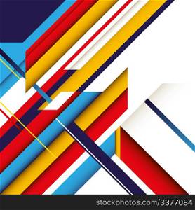 Colorful abstract graphic with elegant shapes