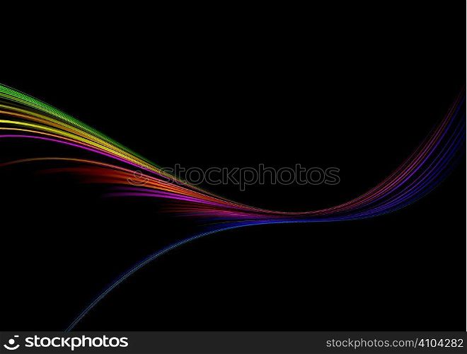 Colorful abstract illustrated rainbow background with copy space