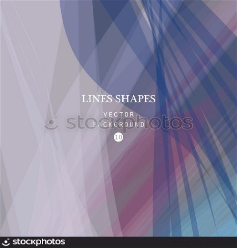 Colorful abstract vector background, blue, purple transparent wave lines shapes for brochure, website, and flyer design. Blue smoke wave form. Purple wavy shapes background.