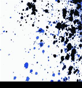 Colorful acrylic paint splatter on white background. Neon spray stains abstract background, vector illustration.