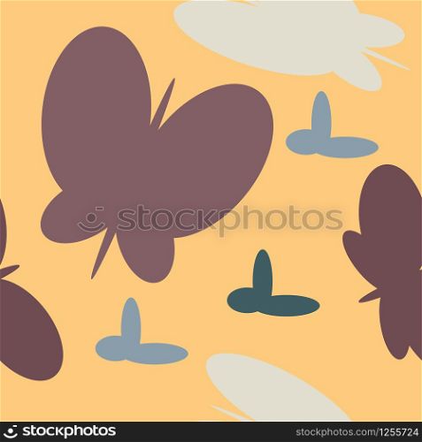 Colorful and bright seamless pattern with beautiful cartoon butterflies. Cute repetitive pattern for kids with butterflies. Vector illustration for your graphic design.. digital butterfly colourful seamless pattern vector background
