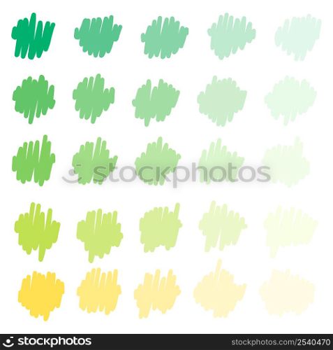 Colorful and gradient spots simple art vector illustration