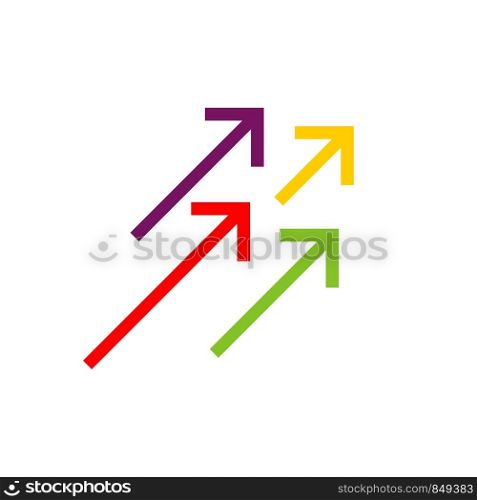 Colorful Arrow Logo Template Illustration Design. Vector EPS 10.