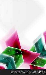 Colorful arrows composition. Vector web brochure, internet flyer, wallpaper or cover poster design.