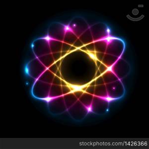 Colorful Atom vector illustration