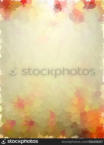 Colorful autumn leaves template pattern. And also includes EPS 10 vector