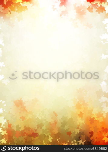 Colorful autumn leaves template pattern. And also includes EPS 10 vector