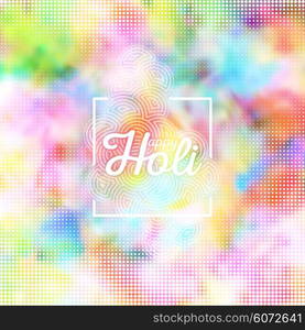 Colorful background for Holi celebration, vector illustration.