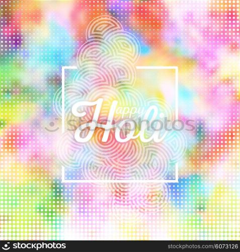 Colorful background for Holi celebration, vector illustration.