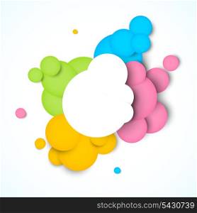 Colorful background with circles