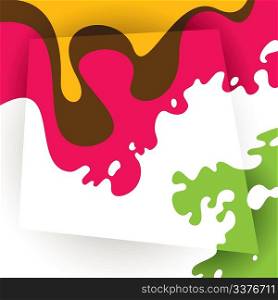 Colorful background with fluid shapes