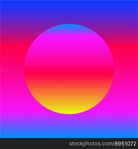 Colorful background with gradient ball vector image