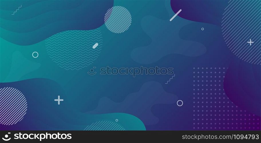 Colorful background With proportions and components in a fluid, wavy shape and color gradation.