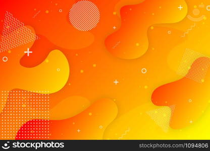 Colorful background With proportions and components in a fluid, wavy shape and color gradation.