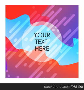 Colorful background with typography design vector