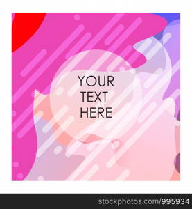 Colorful background with typography design vector