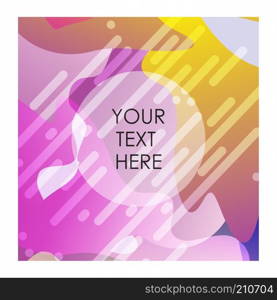 Colorful background with typography vector