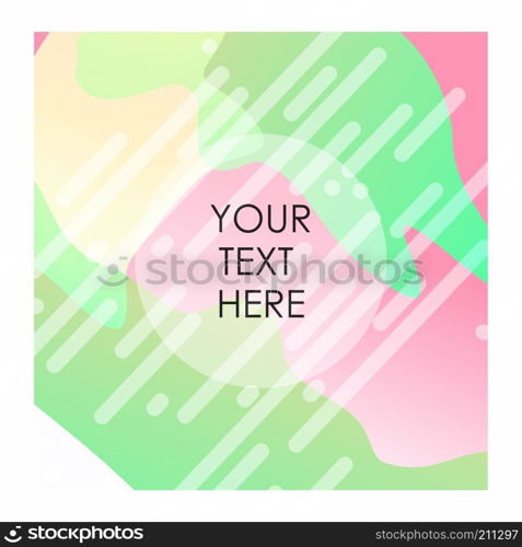 Colorful background with typography vector