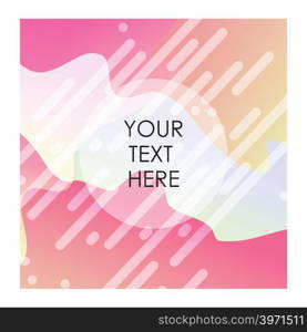 Colorful background with typography vector