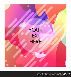 Colorful background with typography vector