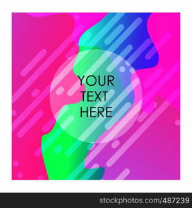 Colorful background with typography vector