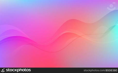 colorful background with wave lines